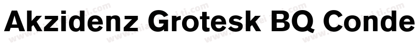 Akzidenz Grotesk BQ Conden字体转换